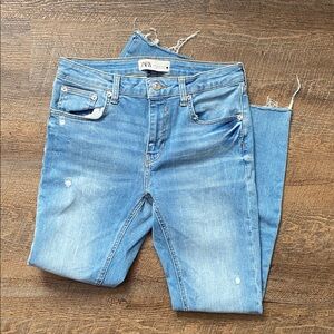 Zara Light Blue Skinny Jeans